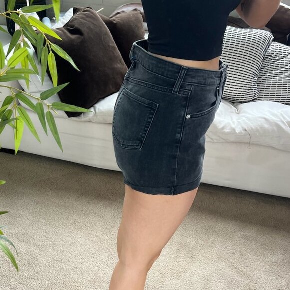 Wild Fable Black Denim Shorts - Picture 5 of 6